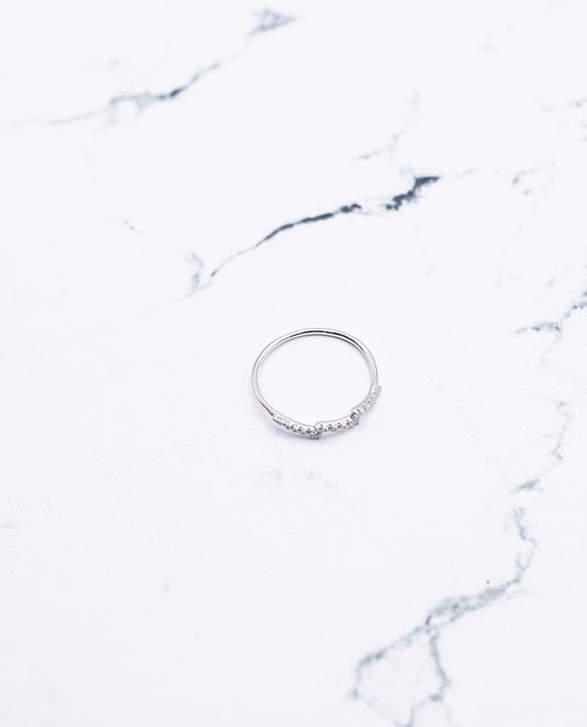 Anillo rayo con circonitas plata 925 | Joyitas THE-ARE