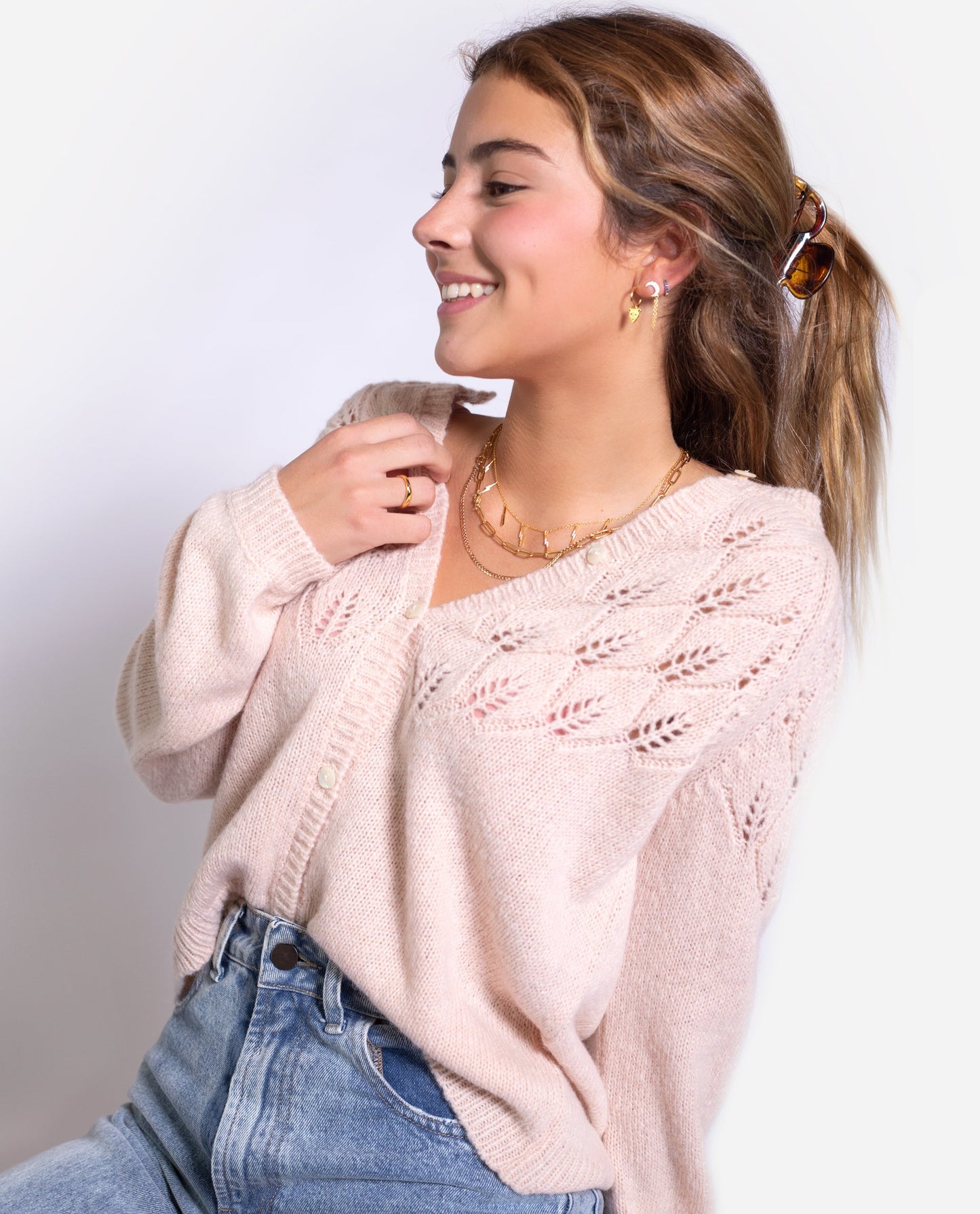 CARDIGAN WANT IT ALL · NUDE