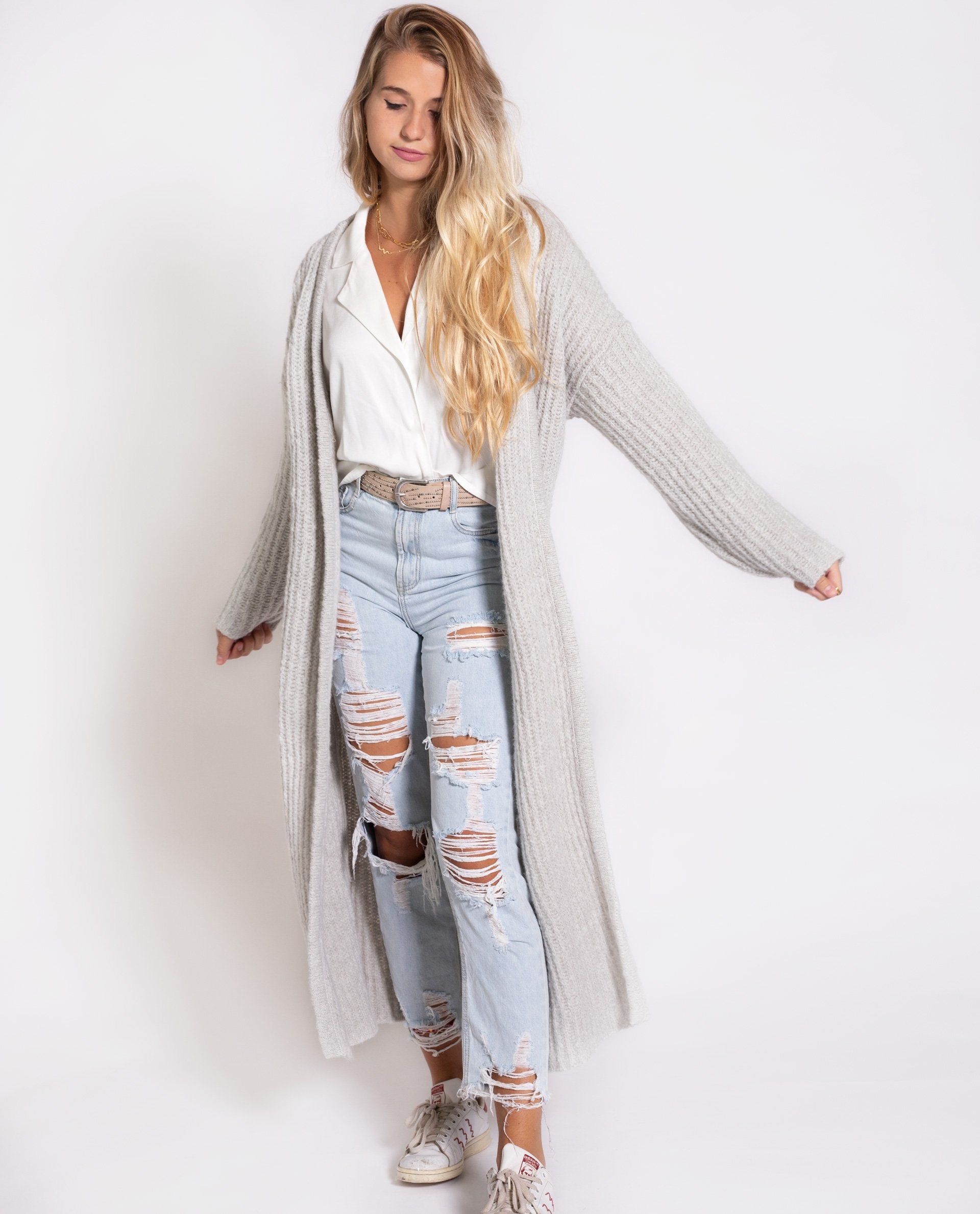 ABRIGO NORDIC | Cardigan maxi mujer con botones | Jerseys y chaquetas THE-ARE