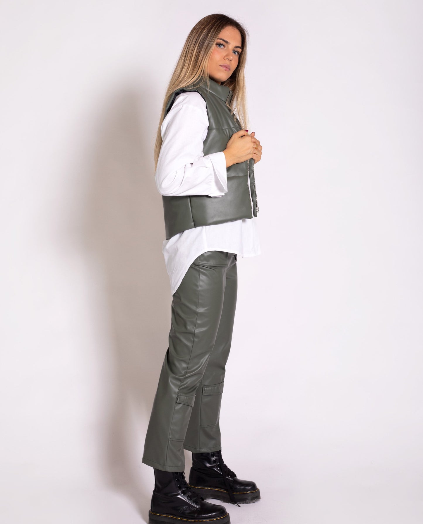 Chaleco efecto piel con relleno mujer | Chaquetas y abrigo THE-ARE