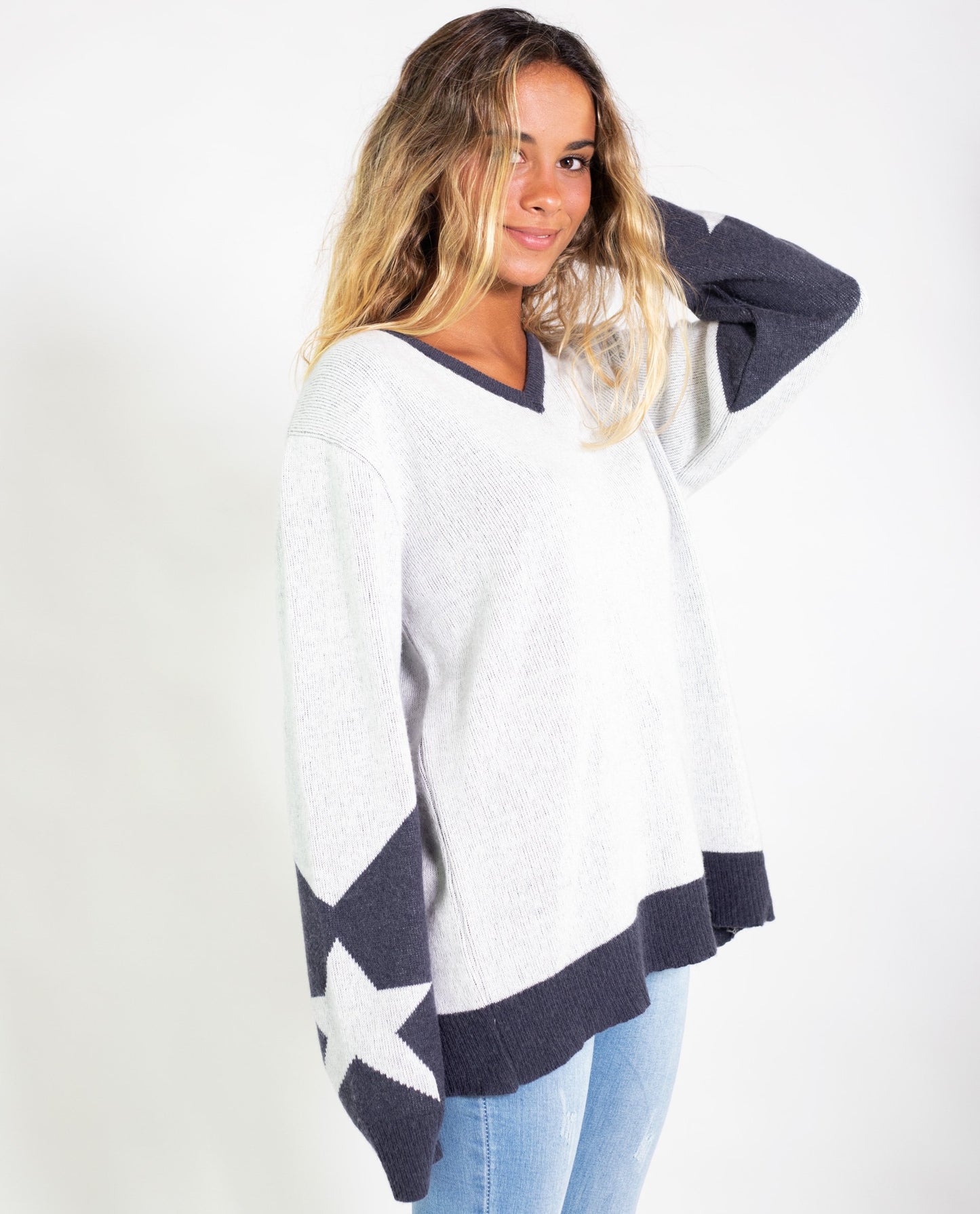 JERSEY SELF LUCK · BLANCO Y ANTRACITA